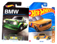HOT WHEELS BMW 2002 LOT GREEN WALMART EXCLUSIVE AND LIGHT ORANGE YELLOW NIP