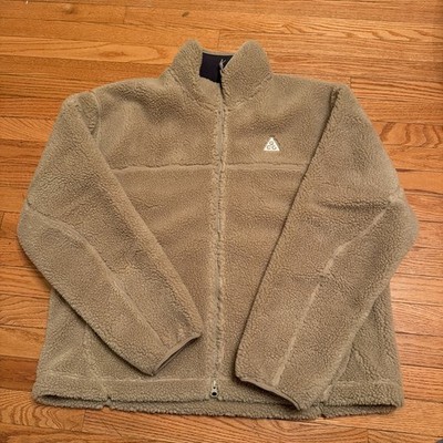 Nike ACG Canwell Glacier THERMA-FIT Jacket Biege Sherpa FV8653-247 Men's Size L