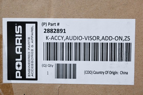 New OEM Polaris 2882891 Overhead Visor Speaker Kit NOS - Picture 3 of 3