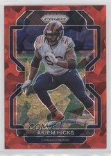 2021 Panini Prizm Red Ice Prizm Akiem Hicks #162 2l4