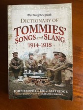 WW1 BOOK " Tommies Songs &