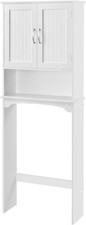 Over The Toilet Cabinet, Double Door Bathroom Storage Organizer Adjustable Shelf