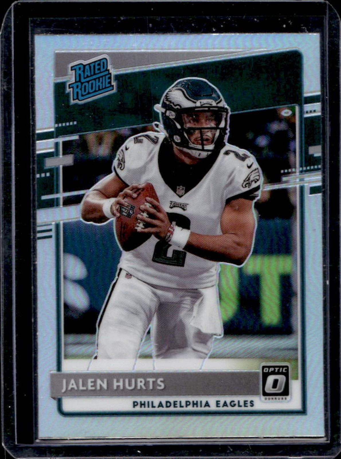 2020 Donruss Optic Jalen Hurts Holo Prizm Rookie RC #164 Eagles