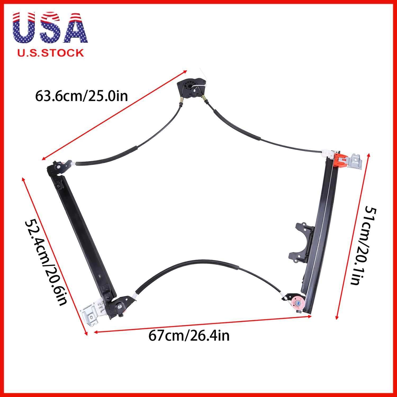 For Maserati Quattroporte 2003-2004 3.2L Front Left Window Regulator Replacement