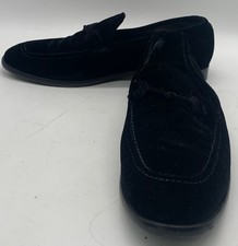 Jimmy Choo Mens Black Velvet Slip-On Dress Shoe Loafers sz 41.5