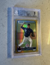 CASEY LAWRENCE 2012 BOWMAN CHROME PROSPECT GOLD REFRACTOR 32/50 #BCP54 BGS 9