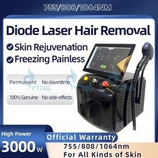 755 808 1064 Diode Laser Permanent Freezing Point Painless Hair Removal Machine