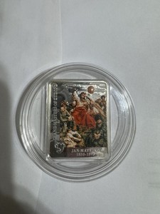 Cook Islands 5 dollars Europe Grandmasters Jan Matejko Pearl silver coin 2009