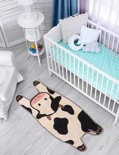 FANSSMILE Cow Bathroom Rug,Cow Bath mat, Bedroom Bathtub Shower Room Mat,Kid ...