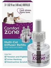 Cat, Comfort Zone Multi-Cat Diffuser Refills For Cats and Kittens 3 count