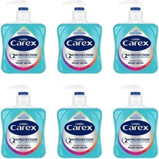 Carex Original Antibacterial Hand Wash 250ml x6 Pack Clean & Protect Bulk 4.55 per litre