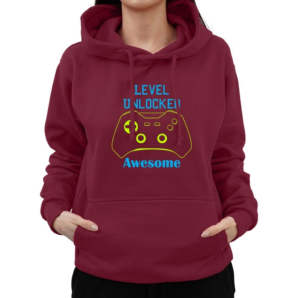 Level Unlock Awesome Gamer Sarcastic Gaming Lovers Kids Teen Unisex Hoodie