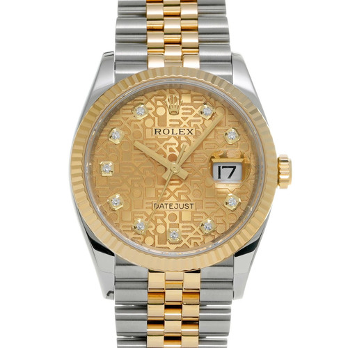 ROLEX Datejust 36 126233G Case Size 36×36mm Men's Used Watch #11124