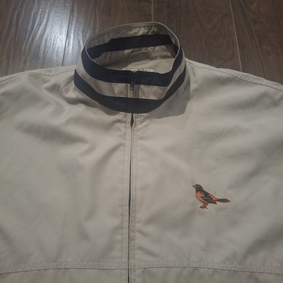 Cutter & Buck Baltimore Orioles Golf Windbreaker Jacket Mens Large Beige
