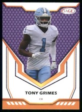 2024 SAGE HIT Low Series - Tony Grimes #33 (RC) Purple