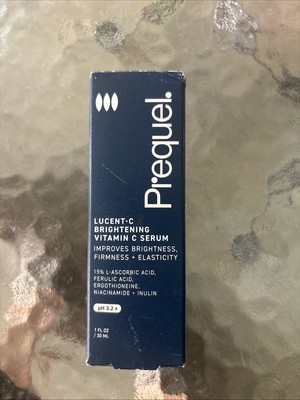 Prequel Lucent-C Brightening Vitamin C Serum L-Ascorbic Acid Ferulic Acid, 1 Oz