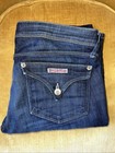Hudson Dark Wash Jeans Back Button Flap Sz 27 Cotton Blend 5 Pocket Design — photo 1