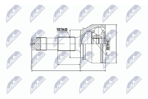 Nty Gelenksatz, Antriebswelle NPZ-FT-037-image