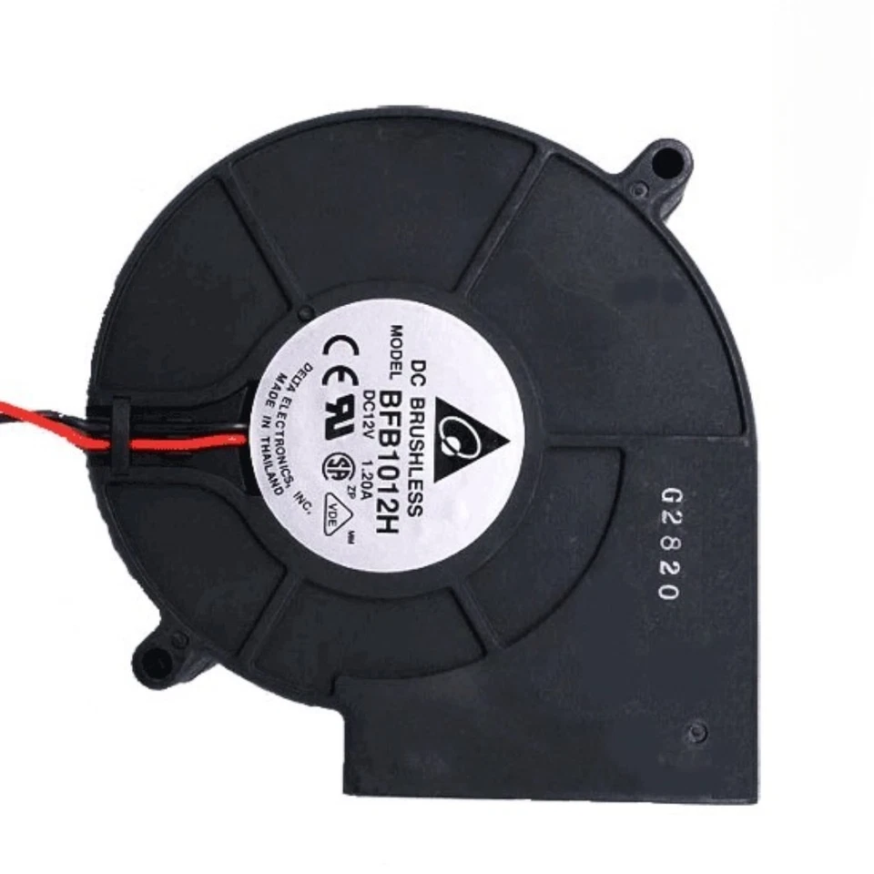 Delta DC BRUSHLESS MODEL BFB1012H Blower Fan 12V 1.20A 97x94x33MM 3600 RPM - Image 2 of 2