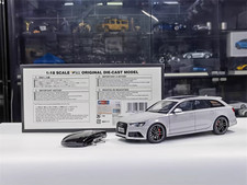 WELL original 1:18 Audi RS6 C7 station Simulation alloy full-open car model