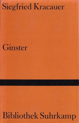 su- b SIEGFRIED KRACAUER : GINSTER  b 0107N