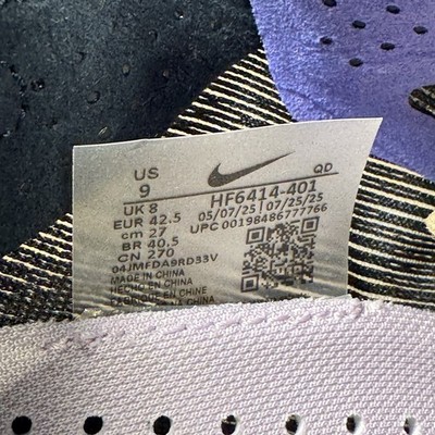 Nike ZoomX Vaporfly Next% 4 'Obsidian Violet' Men's Size 9 HF6414