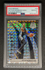 VICTOR WEMBANYAMA RC PSA 10 2023 Mosaic Elevate SILVER PRIZM #18 🔥📈