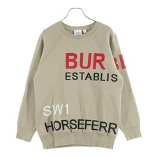 BURBERRY LONDON 21AW Horseferry Logo Design Mock Neck Knit Sweater Brown Used 2c
