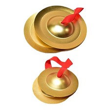 1 Pair Hand Cymbals Sturdy Percussion Instrument for Stage Activities Party
