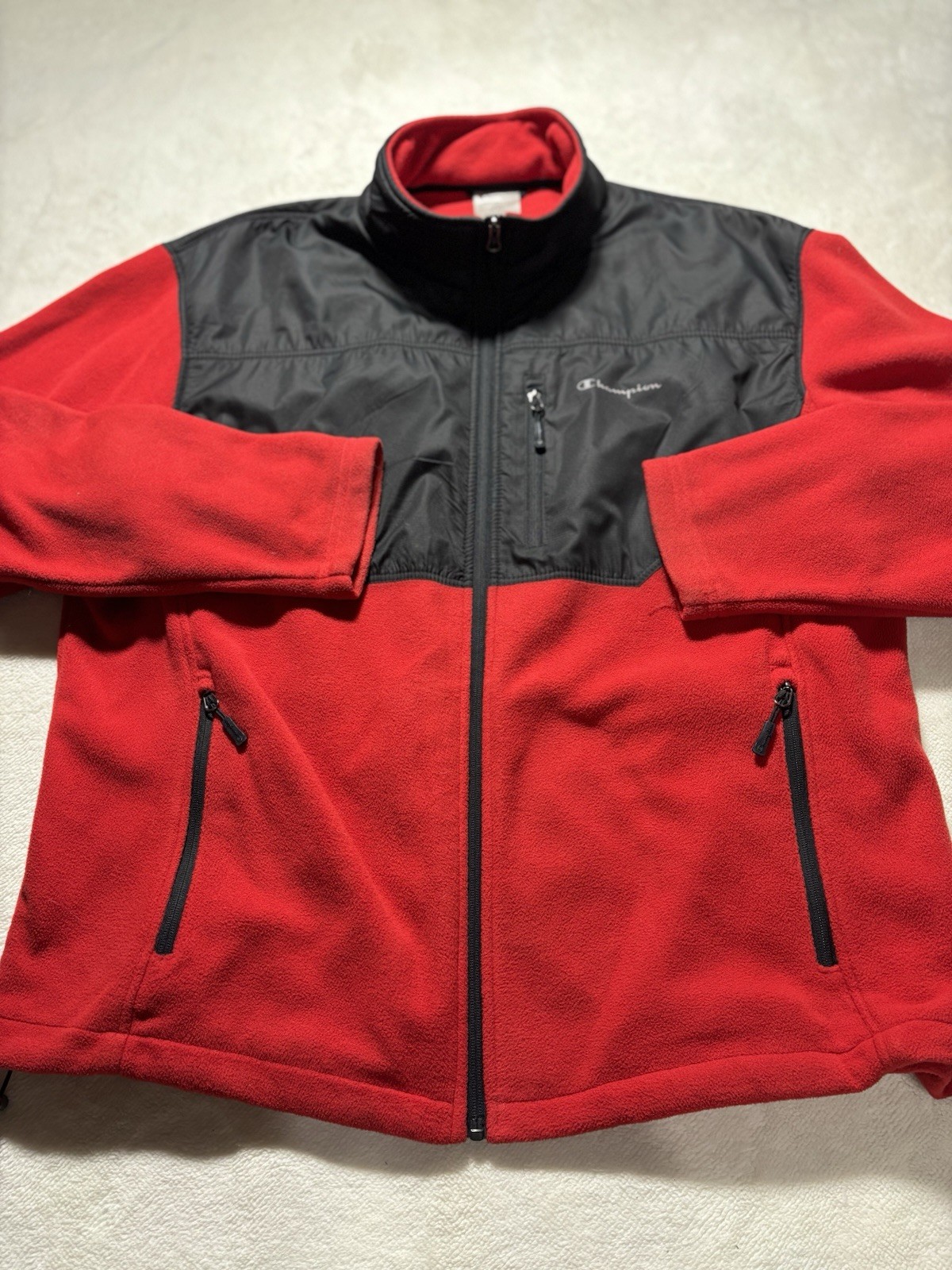 Champion Performance Full Zip Jacket - Red Men's … - image 1