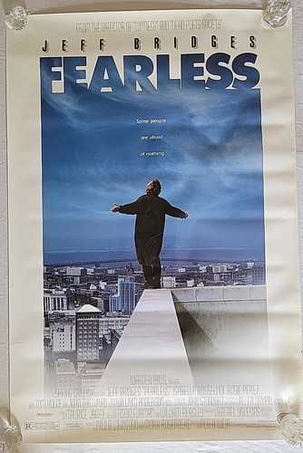 1993 "FEARLESS" Original Rolled Movie Theater Promo Poster ~39.75"×27"