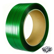 PET Strapping Banding Roll 5/8" x 0.035" 1400lbs Break Strength Polyester Str...