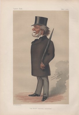 Antique Vanity Fair Literature Litho of  Sir Theodore Martin , 1877