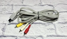 Official Nintendo Wii Composite Audio Video AV Cable RVL-009 OEM Genuine Used