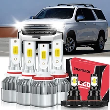 Combo LED Headlights High Low Beam Fog Lights For Chevrolet Suburban 2018-2020