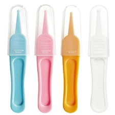 Nose Safe Tweezers Infants Cleaning Tweezer Baby Dig Booger Clips Round Headed 
