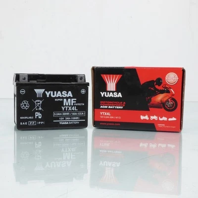 Batterie SLA Yuasa pour Moto Yamaha 600 TT 1993 YTX4L-BS Neuf - Photo 1/4