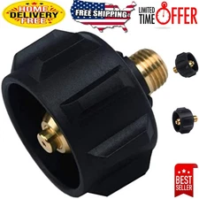 Compact 1/4 Inch Male Pipe Thread Propane Adapter - Corrosion Resistant Brass