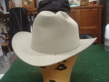 Bradford 7X western style cowboy hat sz 7 Silverbelly, NO hat band - GOOD SHAPE