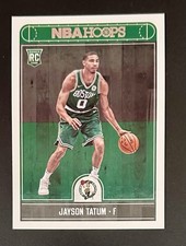 Jason Tatum 2017-18 Panini NBA Hoops Rookie Card. rookie card picture