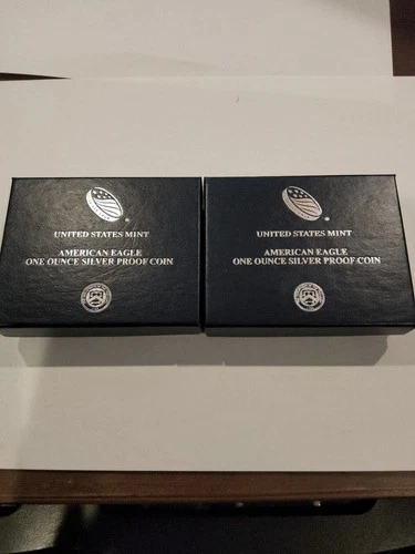 2014 $1 Proof American Silver Eagle w/ Box & COA