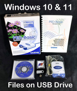 Card & Box Brother PED Basic NEW Version 1.07 Windows 10/ 11 ON USB FLASH DRIVE