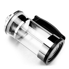 Cafetera de acero inoxidable con filtro resistente al calor para uso doméstico