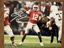 CARDALE JONES Signed 8x10 Photo Ohio State National Champ vs Oregon Primetime