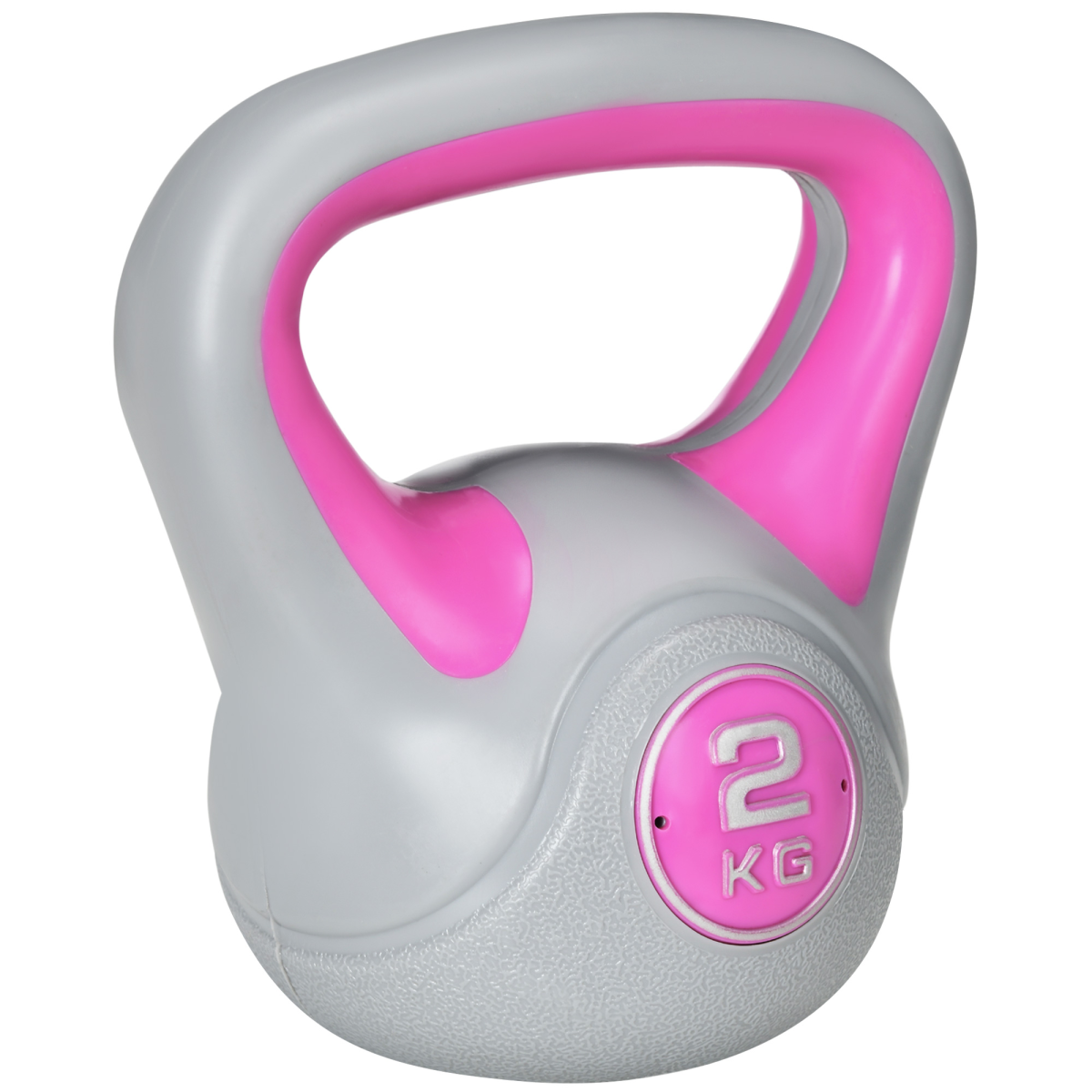 SPORTNOW Kettlebell 2kg Pink/Grey - Image 2