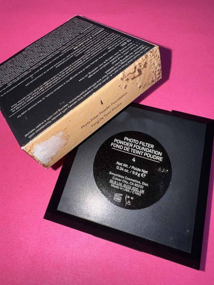 Smashbox PHOTO FILTER POWDER FOUNDATION #4 New In Box! RARE - Image 2 of 4