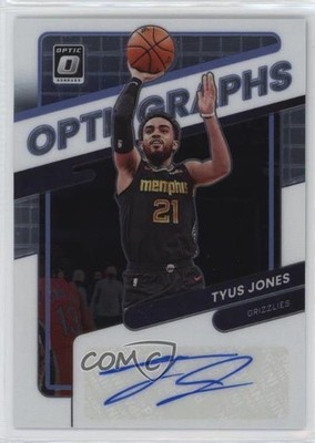 2021-22 Panini Donruss Optic Opti-Graphs 71/99 Tyus Jones #OG-TJN Auto 1l2