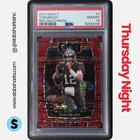 2021 PANINI SELECT #1 TOM BRADY RED DISCO PRIZM CONCOURSE /49 PSA 10