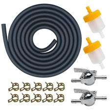 3/16 Fuel Line Hose Kit for Scooters, ATVs, Dirt Bikes  GoKarts 6.6 FT
