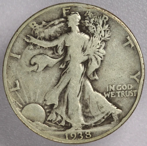 1938-D Walking Liberty Half Dollar 50C-VG